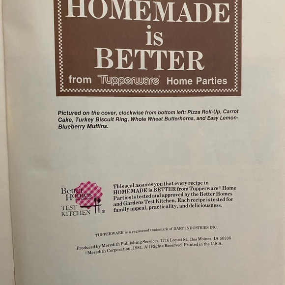 1981 Tupperware Cookbook - Picture 3 of 6